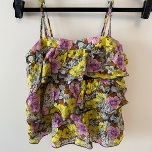 Anthropologie Petunia Tiered Top